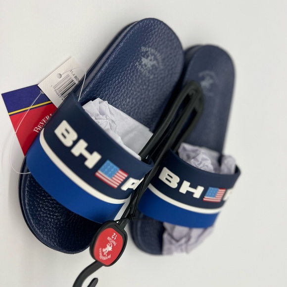 Beverly Hills Boys Slides Non-Slip  (Toddler-Big Kid), Navy Blue size 12 - Picture 3 of 6